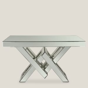 VERONA MIRROR GLASS & MDF CONSOLE TABLE