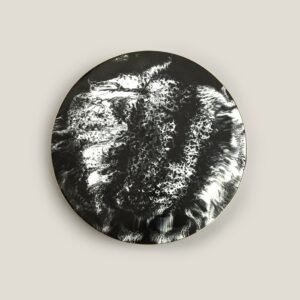 DISQUE BLACK RESIN WALL DECOR