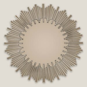 ROCIAR BROWN ROUND WALL MIRROR