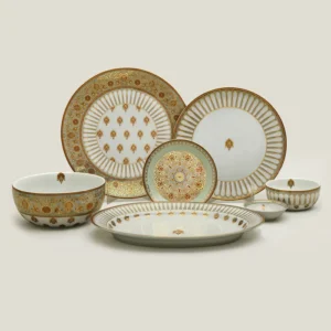 NAQASHI PORCELAIN DINNER SET FOR 6