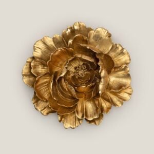 BLOSSOM GOLD RESIN WALL DECOR