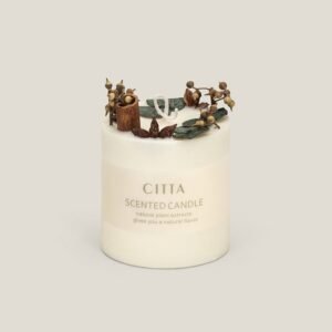 GARDENIA OFF WHITE FRAGRANT WAX CANDLE