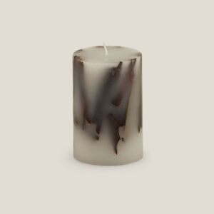 CINNAMON STICKS IVORY PILLAR CANDLE