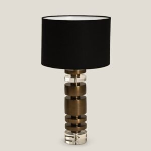 ALLORA BRASS ACRYLIC & METAL TABLE LAMP