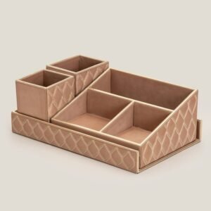 CALAIS PINK & GOLD DESK SET