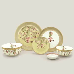 SPRING PORCELAIN DINNER SET FOR 6