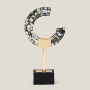 MOONGLADE GREY & GOLD MOTHER OF PEARL DECOR
