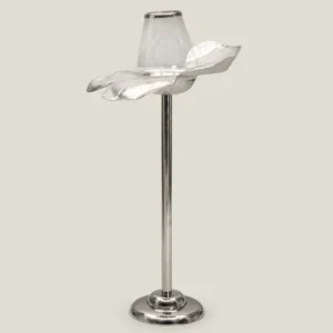 BOTANICA NICKEL & GLASS FLOOR HURRICANE LAGE