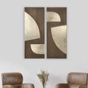 BOHEMIAN WOOD & METAL WALL DECOR SET