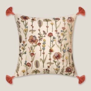LENA EMB. OFF WHITE VELVET CUSHION COVER
