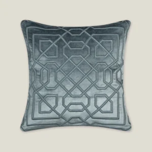 DENIZ EMB. BLUE VELVET CUSHION COVER