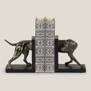 COONHOUND BRONZE BOOKEND